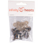 Infinity Hearts Yeux de Sécurité Peluche / Yeux Amigurumi Or 14mm - 5 kits - 2nd choix
