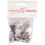 Infinity Hearts Yeux de Sécurité Peluche / Yeux Amigurumi Or 16mm - 5 kits - 2nd choix