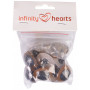 Infinity Hearts Yeux de Sécurité Peluche / Yeux Amigurumi Or 30mm - 5 kits - 2nd choix