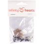 Infinity Hearts Safety Eyes/Amigurumi Eyes Clear 8mm - 5 sets