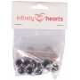 Infinity Hearts Safety Eyes/Amigurumi Eyes Clear 18mm - 5 sets
