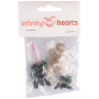 Infinity Hearts Yeux de sécurité / Yeux Amigurumi Vert 12mm - 5 paires
