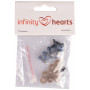 Infinity Hearts Yeux de sécurité / Yeux Amigurumi Bleu 8mm - 5 paires