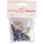 Yeux de sécurité Infinity Hearts/Amigurumi Eyes Bleu 12mm - 5 sets
