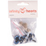 Yeux de sécurité Infinity Hearts/Amigurumi Eyes Bleu 14mm - 5 sets
