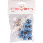 Infinity Hearts Yeux de Sécurité Peluche / Yeux Amigurumi Bleu 20mm - 5 kits