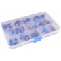 Infinity Hearts Yeux de Sécurité Peluche / Yeux Amigurumi dans Boîte Plastique Bleu 8-30mm - 18 kits