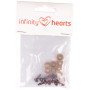 Infinity Hearts Yeux de sécurité / Yeux Amigurumi Rouge 8mm - 5 paires