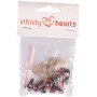 Infinity Hearts Yeux de Sécurité Peluche / Yeux Amigurumi Blanc 12mm - 5 kits - 2nd choix