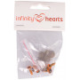 Infinity Hearts Yeux de sécurité / Yeux Amigurumi Orange 8mm - 5 paires