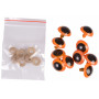 Infinity Hearts Yeux de Sécurité Peluche / Yeux Amigurumi Orange 25mm - 5 kits - 2nd choix