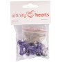 Infinity Hearts Yeux de Sécurité Peluche / Yeux Amigurumi Violet 14mm - 5 kits - 2nd choix