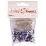 Infinity Hearts Yeux de Sécurité Peluche / Yeux Amigurumi Violet 16mm - 5 kits - 2nd choix