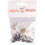 Infinity Hearts Yeux de Sécurité / Yeux Amigurumi Marron 12mm - 5 paires