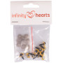 Infinity Hearts Yeux de sécurité / Yeux Amigurumi Jaune 10mm - 5 paires