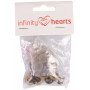 Yeux de sécurité Infinity Hearts/Amigurumi Eyes Yellow 15mm - 5 sets