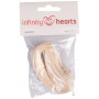 Infinity Hearts Ruban Tissu Fait Main Motifs Assortis 15mm - 3 mètres