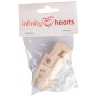Infinity Hearts Ruban Tissu Fait Main Dessins Assortis 15mm - 3 mètres