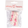 Infinity Hearts Ruban Tissu Cœurs 15mm - 3 mètres