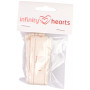 Infinity Hearts Ruban Tissu Étiquettes Fait par Motifs Assortis 20mm - 3 mètres