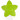 Infinity Hearts Seleclips Silikone Stjerne Grøn 5x5cm - 1 stk