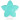 Infinity Hearts Clip de Sangle en Silicone Étoile Turquoise 5x5cm - 1 pièce