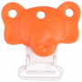 Infinity Hearts Silicone Seleclips Silicone Elephant Orange 4.5x3cm - 1 pièce
