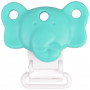 Infinity Hearts Seleclips Silicone Elephant Turquoise 4.5x3cm - 1 pièce