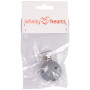 Infinity Hearts Seleclips Silicone Round Grey 3.5x3.5cm - 1 piece