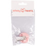 Infinity Hearts Seleclips Silicone Rond Rose 3.5x3.5cm - 1 pièce