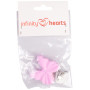 Infinity Hearts Silicone Seleclips Silicone Butterfly Pink 3.5x3.8cm - 1 piece