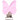 Infinity Hearts Seleclips Silikone Sommerfugl Rosa 3,5x3,8cm - 1 stk