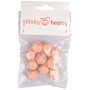 Infinity Hearts Beads Geometric Silicone Peach 14mm - 10 pcs.