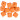 Infinity Hearts Beads Geometric Silicone Orange 14mm - 10 pcs.