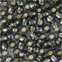 Perles de rocaille, Gris vert, dim. 15/0 , d 1,7 mm, diamètre intérieur 0,5-0,8 mm, 500 gr/ 1 sac