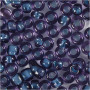 Perles de rocaille, bleu foncé, dim. 15/0 , d 1,7 mm, diamètre intérieur 0,5-0,8 mm, 500 gr/ 1 sac