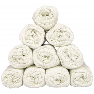 Mayflower Cotton 8/4 Junior Pack Laine Unicolore 1486 Vert Menthe Clair - 10 pces
