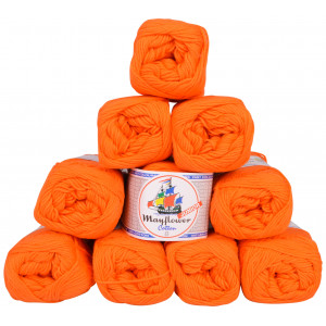 Mayflower Cotton 8/4 Junior Garnpakke Unicolor 1406 Orange - 10 stk