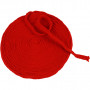 Tricot tubulaire, rouge cerise, L: 10 mm, 10 m/ 1 rouleau