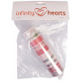 Infinity Hearts Scotch Décoratif/Scotch pour Masquer Décorations Noël Assorties 15mm 5m - 10 pces