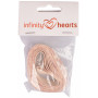 Infinity Hearts Ruban en Tissu/Étiquette Ass. Flocons de Neige Rouge 15mm - 3 mètres