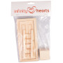 Infinity Hearts Porte/Boîte aux Lettres/Échelle Elfe Bois Tailles Assorties - 1 kit