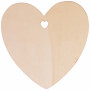 Infinity Hearts Étiquettes-cadeaux Cœur en Bois Naturel 10x10cm - 10 pcs