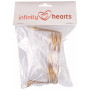 Infinity Hearts Elf Glasses/Doll Glasses Metal Gold 100mm - 5 pcs.