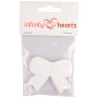 Infinity Hearts Étiquettes Cadeaux Nœud Carton Blanc 4,7x5,7cm - 10 pces