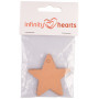 Infinity Hearts Étiquettes Cadeaux Étoile Carton Marron 5,5x5,5cm - 10 pces
