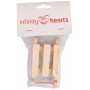 Infinity Hearts Luge Neige Elfe Bois 20x15x2,5cm - 1 pce