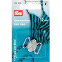 Prym Bikini Hooks/Bikini Closures Metal Matte Silver 12mm - 1 set