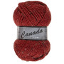 Lammy Canada Yarn Mix 440 Rouge foncé/Beige/Brun