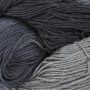 BC Garn Soft Silk Laine Teintée à la Main 158 Gris Clair/Gris Foncé